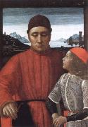 Domenico Ghirlandaio francesco sassetti and his son teodoro oil on canvas